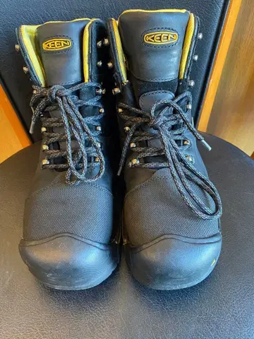 KEEN 밀워키 워크 부츠 블랙 방수 안전화 26cm