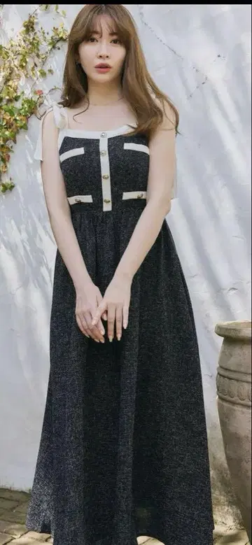 Herlipto Verona Tweed Long Dress M