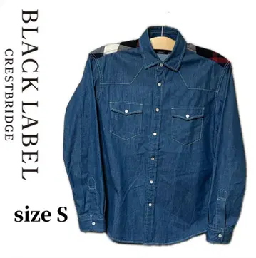 BLACK LABEL CRESTBRIDGE 데님 셔츠 S 사이즈 긴팔