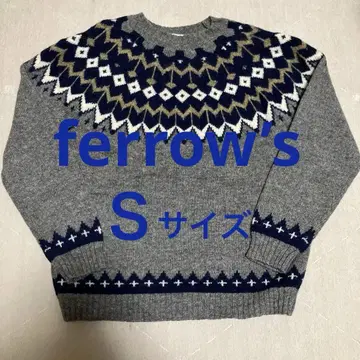 페로우즈 Pherrow's 노르딕 무늬 스웨터 S