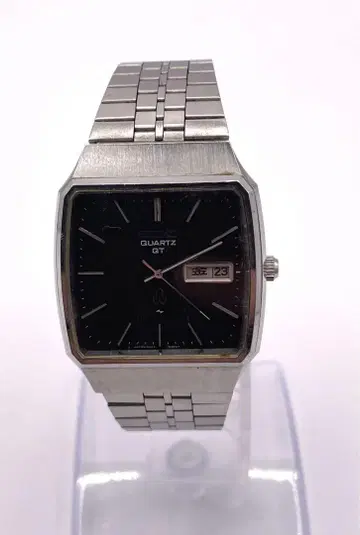 SEIKO QT 쿼츠 손목시계 블랙