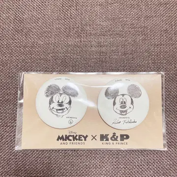 KING & PRINCE 미키 캔뱃지 2개 세트