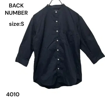 백넘버 BACK NUMBER 셔츠 상의 S 네이비 린넨