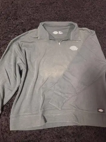 Dickies 하프 지퍼 그린 XL