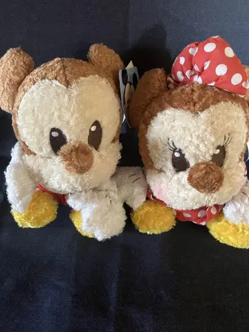 미키 미니 봉제 인형 2체 세트