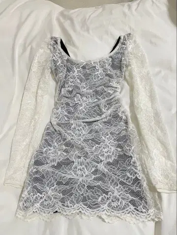 ZARA 레이스 긴팔 원피스 S 페어리 그런지 모리걸