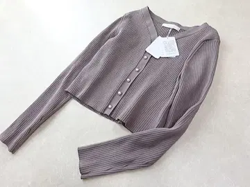 리랜드트루 펄 버튼 리브 가디건