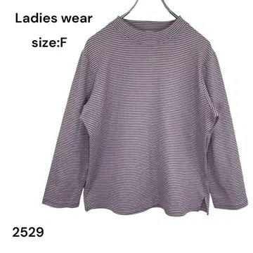 Ladies wear 여성 의류 셔츠 보더 무늬 FREE 스타일리시