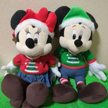 미키 미니 크리스마스 봉제 인형 디즈니 스토어