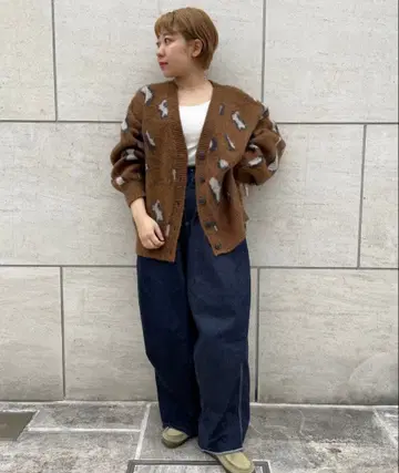모헤어 라이크 오버 사이즈 가디건