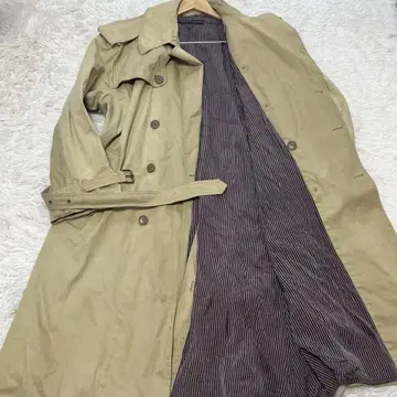 XXL 상당 EMPORIO ARMAN 트렌치코트 롱 베이지 남성용