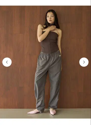 TW 와타리 츠구미 Unisex Nylon Pants 차콜 L