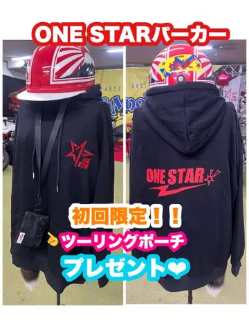 ONE STAR 후드티 오리지널 후드티 나루옷상TV 바이크 의류