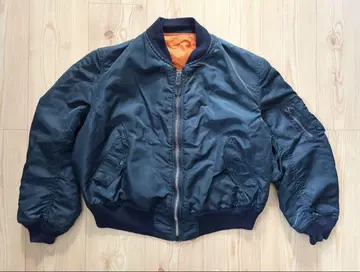 90s ALPHA MA-1 플라이트 자켓 XL 네이비 USA제