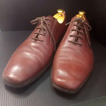 페라테리 로세티 브라운 가죽 드레스 슈즈