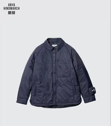 UNIQLO x 아냐 힌드마치 퍼프 테크 셔츠 자켓 L