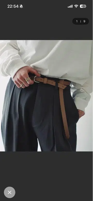 WYM 벨트 브라운