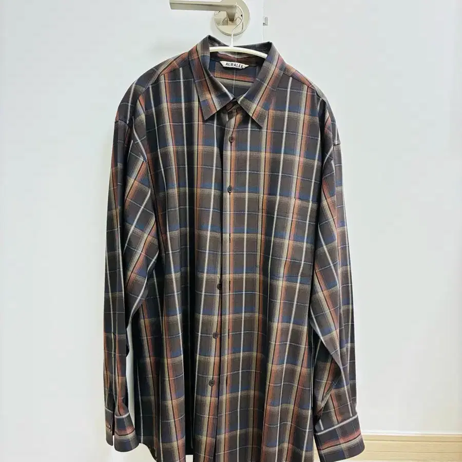 AURALEE 25ss チェックシャツ サイズ3 GRAY BROWN AURALEE 25ss チェックシャツ サイズ3 GRAY BROWN auralee 25ss super