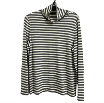 Leilian 레리안 터틀넥 긴팔 스웨터 사이즈 17+ 보더