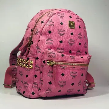 새상품급 MCM MCM 백팩 비세토스 스터드 백팩 핑크