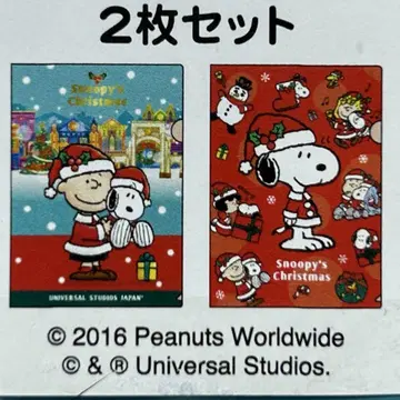 [미사용 새상품] 스누피 클리어 파일 크리스마스 usj