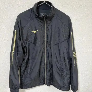 [ 새상품급 ] 미즈노 블레스서모 윈드 브레이커 자켓 블랙 M