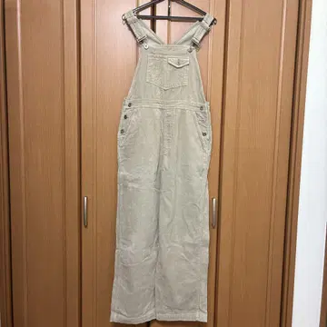 GAP 베이지 코듀로이 오버롤