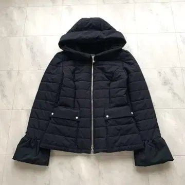 2022년 새상품급 르네 2way 패딩 자켓 후드 펄 S 네이비