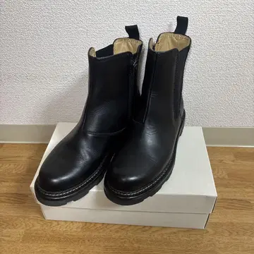 새상품급 리걸 사이드 고어 부츠 블랙 가죽 러기드 밑창 F88N