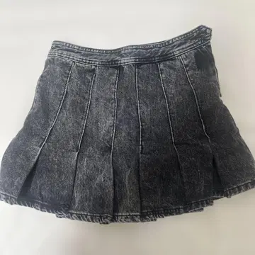 ZARA XS 플리츠 스커트 다크 그레이