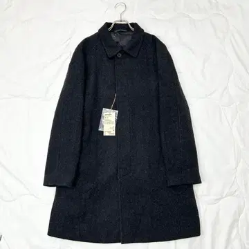 택 포함 새상품 MUJI 무인양품 울 스텐카라 코트 다크 그레이 M