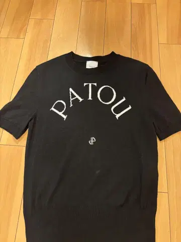 PATOU 반팔 니트 L 블랙