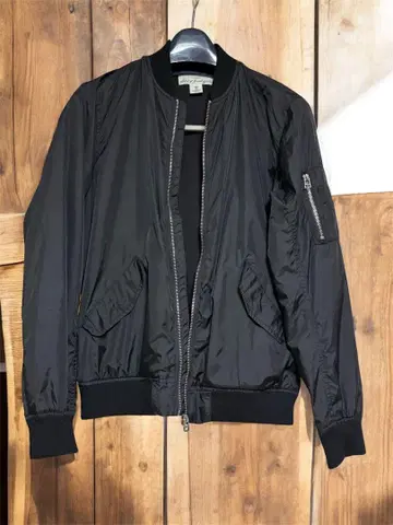 [ H & M ] 봄버 자켓 블랙 블루종 아우터