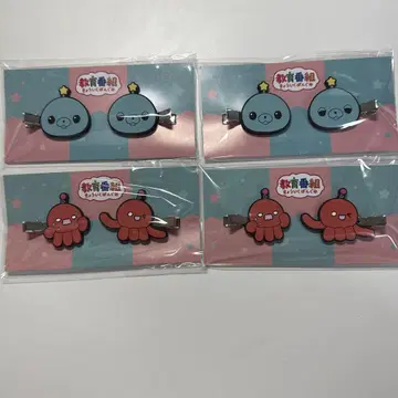교육 방송 러버 앞머리 클립 GiGO 한정판 헤어핀 4개 세트 타마 우루