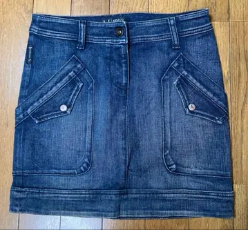 ARMANI JEANS 데님 미니 기장 타이트 스커트 EU34