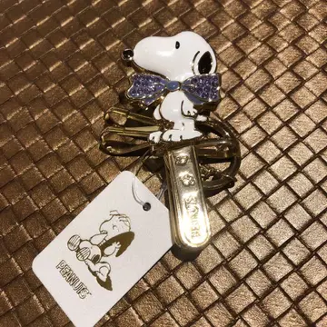 스누피 리본 포함 열쇠 키링