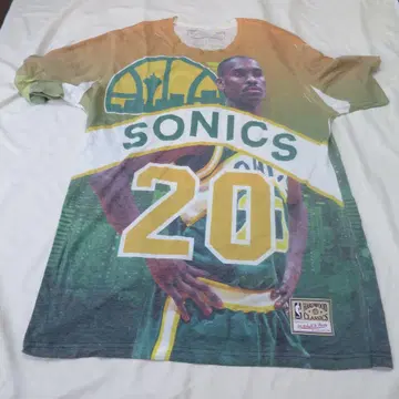 레어 Mitchell & Ness SONICS PAYTON 티셔츠 L