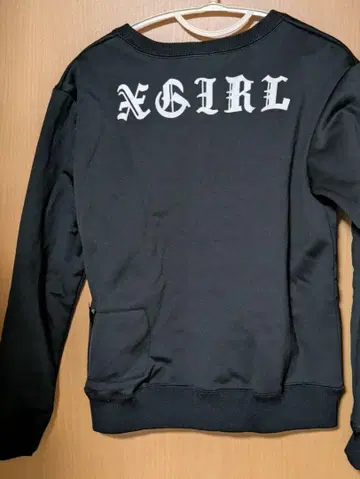X-girl 로고 트레이닝복 블랙 포켓 지퍼 인기 숫자 로고