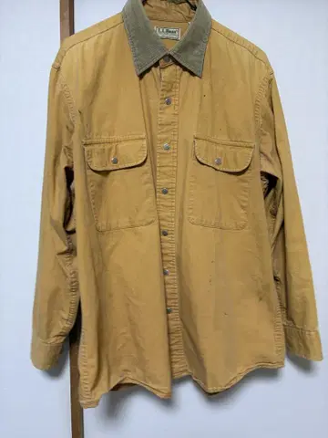 ll bean 80s 덕 원단 워크 셔츠 미국제