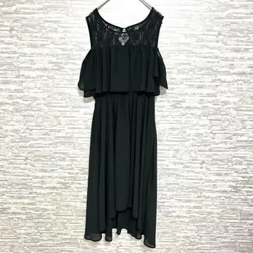 원웨이 블랙 레이스 원피스 결혼식 경사 파티 2차 모임