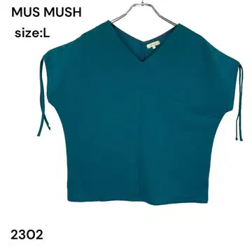 MUS MUSH 셔츠 상의 반팔 L 멋스러운 고급 티셔츠