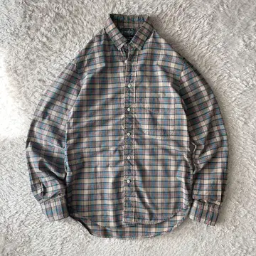 GITMAN BROS 새상품급 L/S shirt S blue check