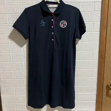 MUNSINGWEAR 네이비 폴로 원피스