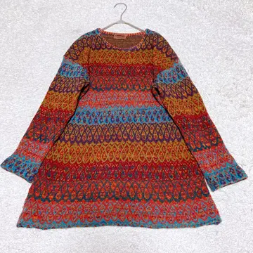 미쏘니 울 니트 긴팔 42 오렌지 택 이탈리아제