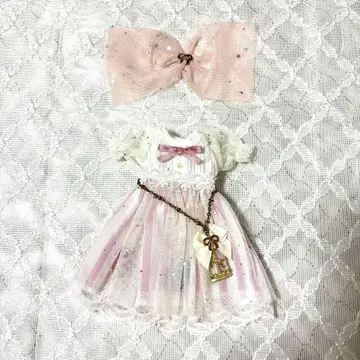 몽환룩 핑크 원피스 핸드메이드 리카짱 브라이스 퓨어니모