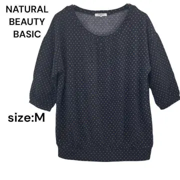 NATURAL BEAUTY BASIC 셔츠 상의 M 도트 스타일리시