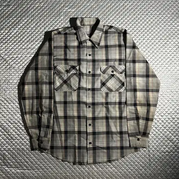 60s USA VINTAGE Sears 긴팔 체크 셔츠