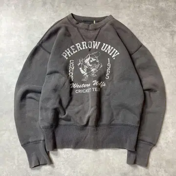 pherrow's 페로우즈 양면 V넥 맨투맨 블랙