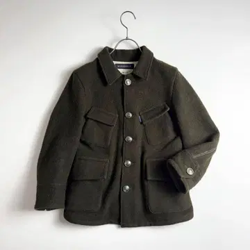 매디슨 블루 울 자켓 엠블럼 실버 버튼 카키 S