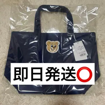 [ 미사용 새상품 ] 페이저 올드 테디 와펜 토트백 네이비 스몰
